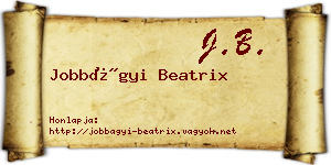Jobbágyi Beatrix névjegykártya