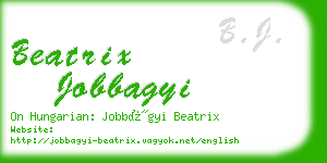 beatrix jobbagyi business card